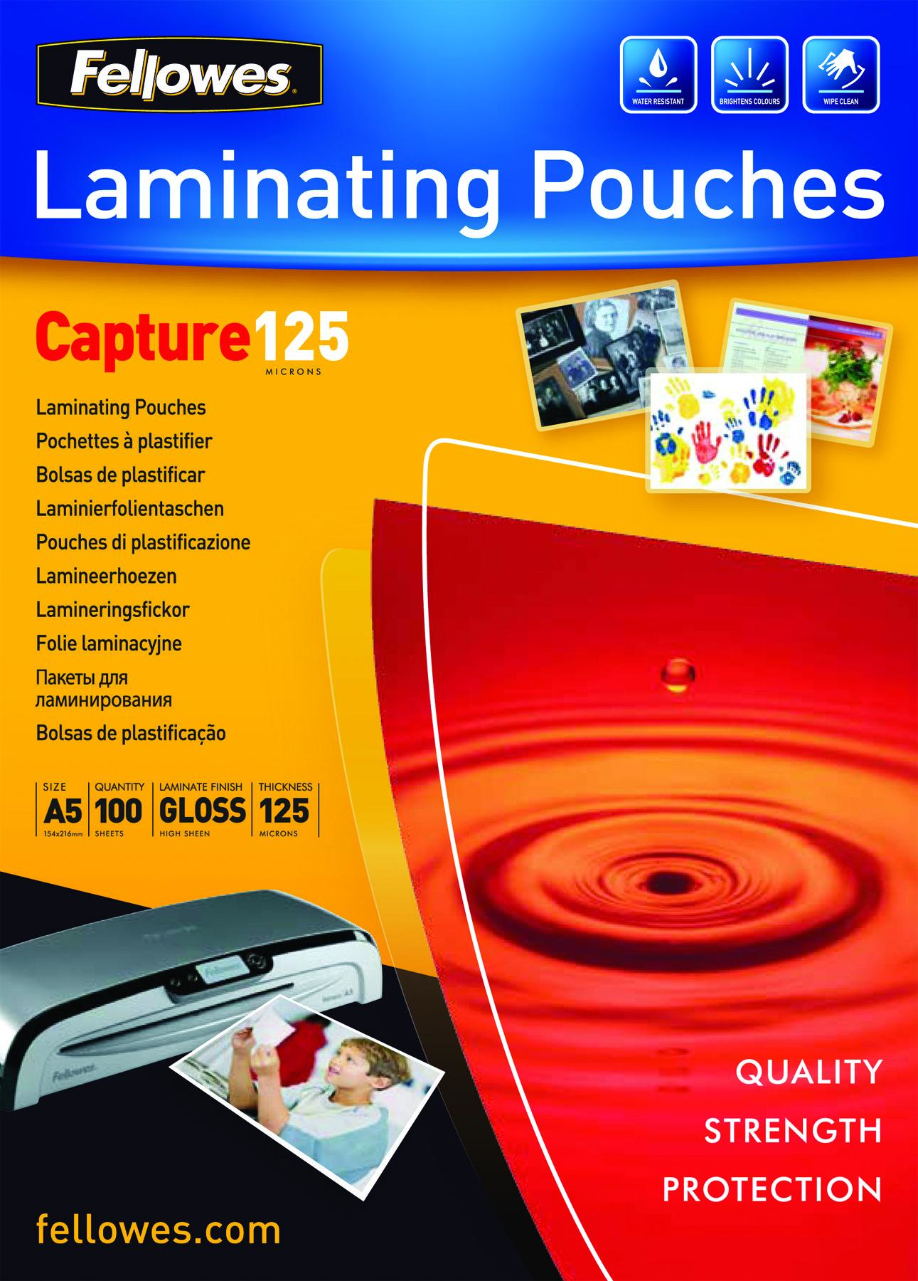 Image of Fellowes ImageLast A5 125 Micron Laminating Pouch - 100 pack