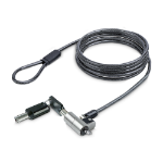StarTech.com NANOK-LAPTOP-LOCK cable lock Black, Silver 78.7" (2 m)