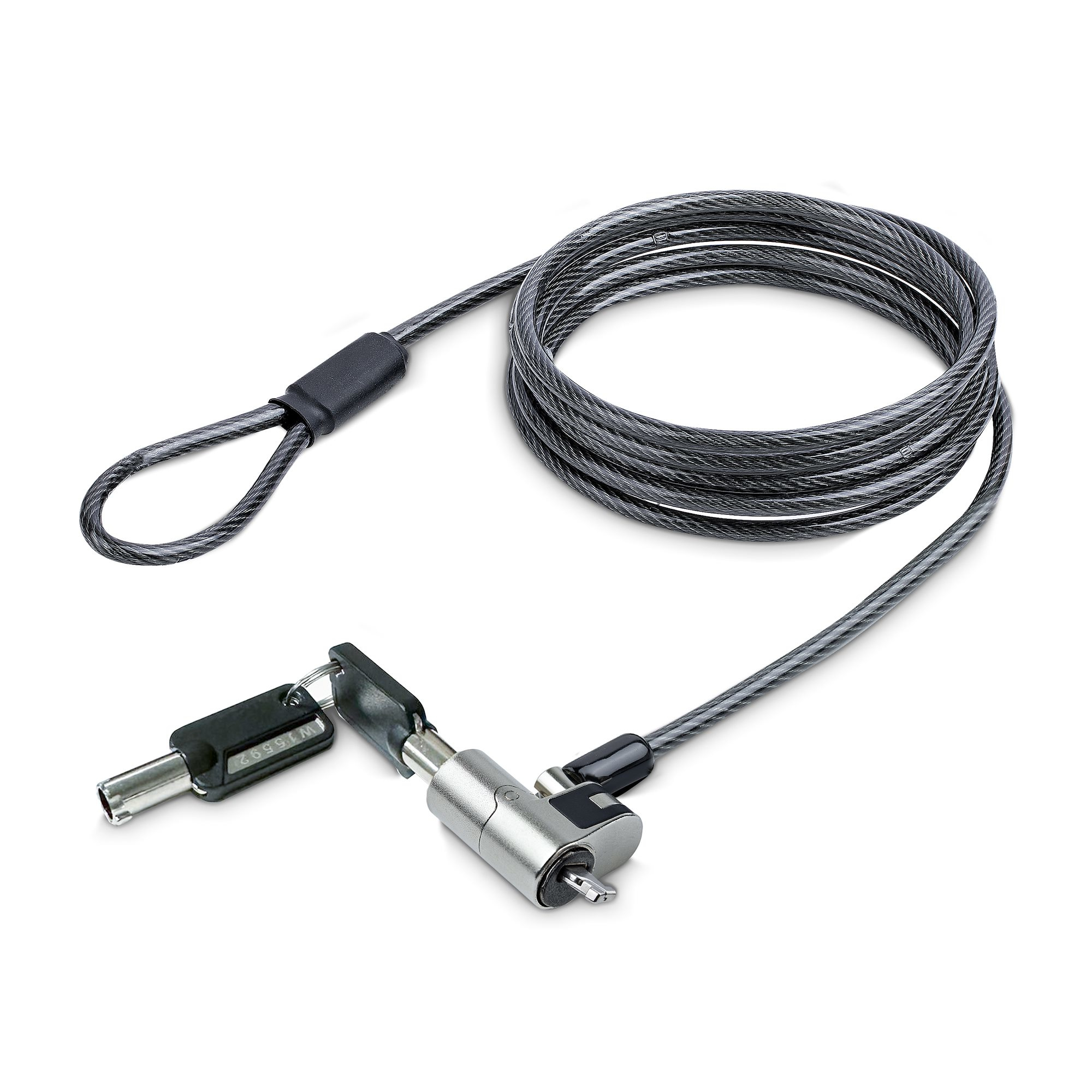 Photos - Cable (video, audio, USB) Startech.com Nano Laptop Cable Lock, 6ft (2m), Anti-Theft Keyed Lock, NANO 