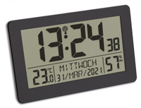 Image of TFA-Dostmann 60.2557.01 - Digital alarm clock - Rectangle - Black...