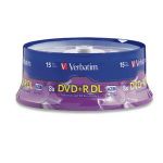 Verbatim DVD+R DL 8.5GB 8X Branded 15pk Spindle 15 pc(s)