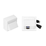 Vivolink WI221261 socket-outlet HDMI + USB A White