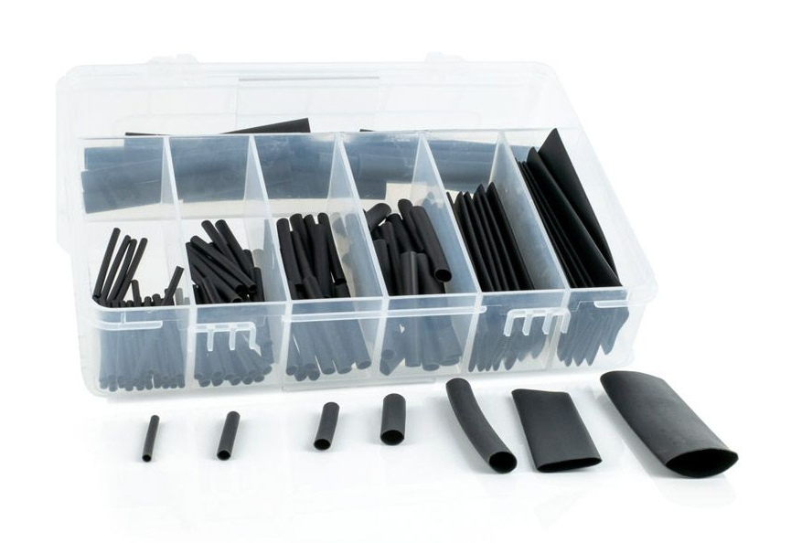 EU Product - Schrumpfschlauch Sortiment (schwarz, 127-tlg.) H-2(Z)