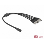 DeLOCK DC Splitter Cable 5.5 x 2.1 mm 1 x female to 5 x male screwable