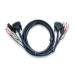 Aten 2L7D03U KVM cable 3 m Black