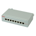 ROLINE Cat.5e Wall Mount Patch Panel, 8 Ports, STP light grey