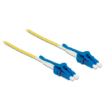 DeLOCK 85087 fibre optic cable 10 m LC OS2 Yellow