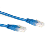 ACT Blauwe 3 meter U/UTP CAT6 patchkabel met RJ45 connectoren