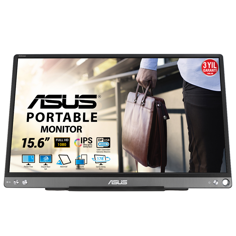 ASUS ZenScreen MB16ACE computer monitor 39.6 cm (15.6") 1920 x 10