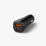 Spigen ArcStation Essential 48W Headset, Smartphone, Smartwatch, Tablet Zwart Sigarettenaansteker Snel opladen Auto