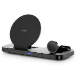 Urban Factory POWEE QI CHARGING BASE 3-in-1 with charging Sand 15W - Smartphone / Smartwatch / Earphones