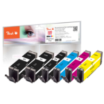 Peach PI100-357 ink cartridge 6 pc(s) Compatible Standard Yield Black, Cyan, Magenta, Yellow