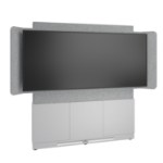 Middle Atlantic ForumTM Floor-to-Wall Mounted 66" (3 Bay) Display Stand for (1) 81" 21:9 Ultra-Wide Display, Light Finish