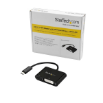 StarTech.com USB-C naar DVI adapter met USB Power Delivery 60W 1920 x 1200 zwart