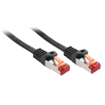 Lindy Rj45/Rj45 Cat6 1m networking cable Black S/FTP (S-STP)