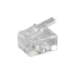 Microconnect KON501-10R wire connector RJ-11 6P4C Transparent