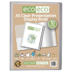 Eco Eco A5 50% Recycled Clear 10 Pocket Presentation Display Book (1)