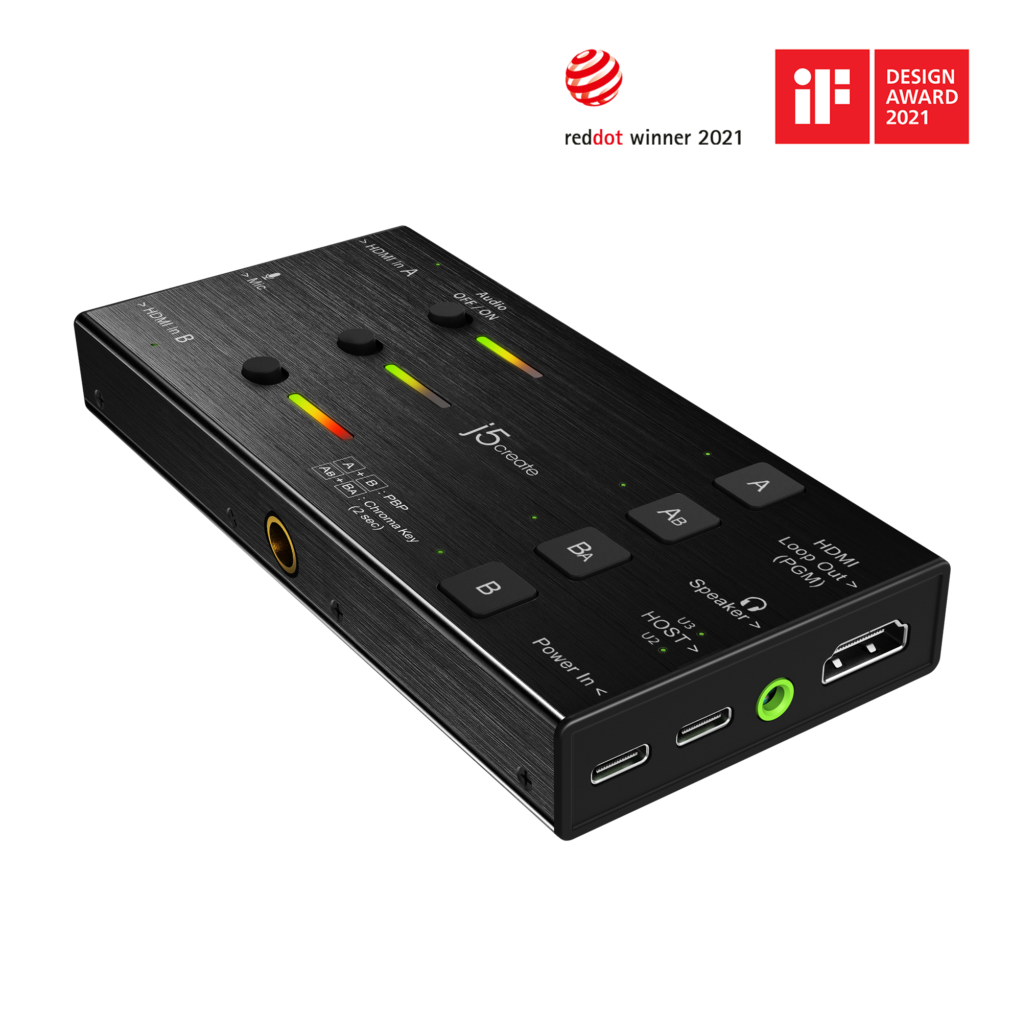 Image of j5create JVA06 Dual HDMI Video Capture Card, 1920*1080 Video...