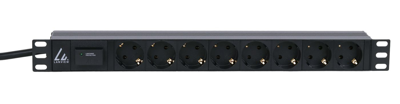 Lanview LVR261881S power distribution unit (PDU) 8 AC outlet(s) 1U Black