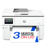 HP OfficeJet Pro 9730e Wireless All-in-One Color Printer, Instant Ink; Two-sided printing