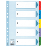 Esselte Index 1-5 Cardboard Mylar tabs A4