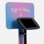 Bouncepad Original Elevate + Branding Board (inc USB Cable) | Apple iPad Pro 5th Gen 11-inch (2024) | Black | Covered Front Camera and Home Button