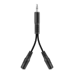 Belkin Audio Splitter 3.5mm Cable splitter Black