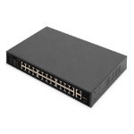 Digitus 24 Port Fast Ethernet PoE Switch , 2 Gigabit Uplinks (RJ45 / SFP)