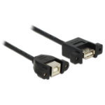 DeLOCK 1m USB 2.0-A/USB 2.0-B USB-kabel USB A USB B Zwart
