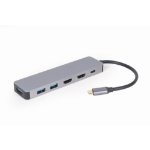 Gembird A-CM-COMBO3-03 interface hub USB 3.2 Gen 1 (3.1 Gen 1) Type-C 5000 Mbit/s Grey