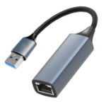 4XEM 4XUSBARJ45TAA interface hub USB 3.2 Gen 1 (3.1 Gen 1) Type-A 1000 Mbit/s Gray, Silver