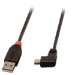 Lindy 1m USB 2.0 Cable - Type A to Mini-B, 90 Degree Right Angle