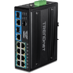 Trendnet TI-BG104 network switch Unmanaged Gigabit Ethernet (10/100/1000) Power over Ethernet (PoE) Black