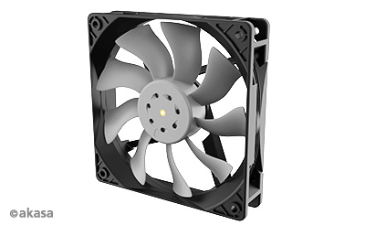 Image of Akasa OTTO SF12 Computer case Fan 12 cm Black, Grey 1 pc(s)