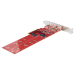 StarTech.com DUAL-M2-PCIE-CARD-B interface cards/adapter Internal M.2