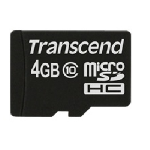 Transcend microSDXC/SDHC Class 10 4GB