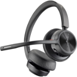 HP Poly Voyager 4320-M - Voyager 4300 UC series - headset - on-ear - Bluetooth - wireless, wired - USB-C - black - Certified for Microsoft Teams, Zoom Certified