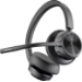 HP Poly Voyager 4320-M - Voyager 4300 UC series - headset - on-ear - Bluetooth - wireless, wired - USB-C - black - Certified for Microsoft Teams, Zoom Certified