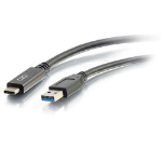 C2G 10ft (3m) USB-C® to USB-A 3.2 Gen 1 (5Gbps) Cable M/M - Black