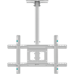 ONKRON Ceiling mount for TV 32"-80" max 68 kg, tilt-swivel, white
