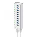 ALOGIC 10 Port USB Hub with USB Charging -Includes Power Adapter - Prime Series