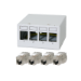 LogiLink Patch panel  4 port with 4 Cat.6A Keystone modules