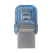 DELL AB135396 USB flash drive 128 GB USB Type-A / USB Type-C 3.2 Gen 1 (3.1 Gen 1) Blauw, Zilver
