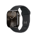 Apple Watch Series 10 GPS + Cellular 42mm Slate Titanium Case with Black Sport Band - S/M