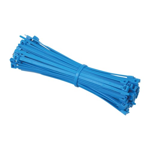 Videk 4.8mm X 200mm Blue Cable Ties Pack of 100