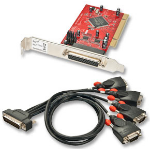 Lindy 4-Port PCI Serial Card interface cards/adapter