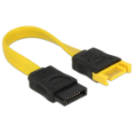 DeLOCK 0.1m 2xSATAIII SATA cable SATA 7-pin Black, Yellow