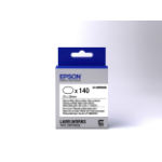 Epson -etikettencassette voorgesneden ovaal LK-8WBWAB, zwart/wit 25 x 38 mm (140 etiketten)