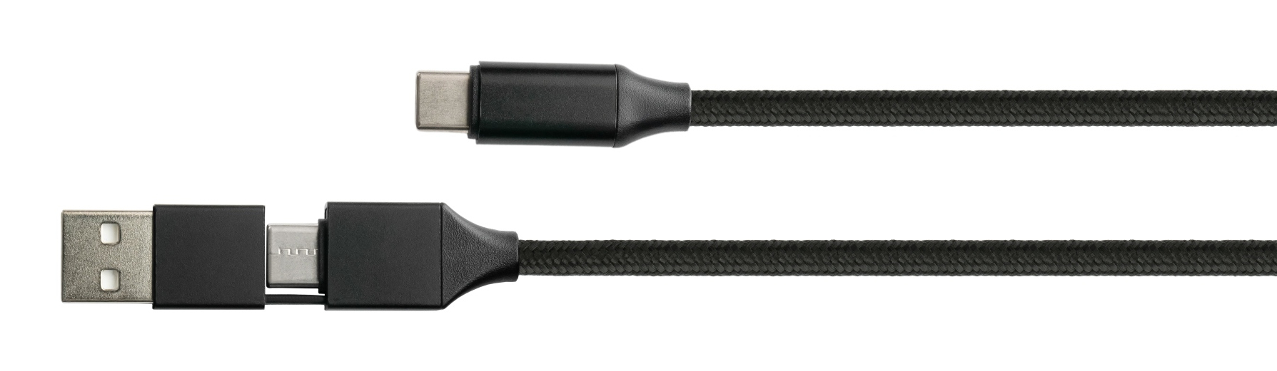 EU Product - USB 2.0 Lade-und Datenkabel QC 3.0 PD 60W schwarz 1m thumbnail