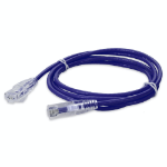 AddOn Networks ADD-1FSLCAT6A-PE networking cable Purple 0.3 m Cat6a U/UTP (UTP) Round